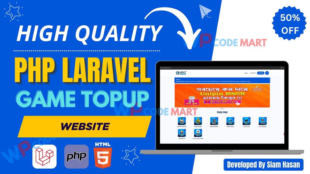 Topup Website Source Code / Script